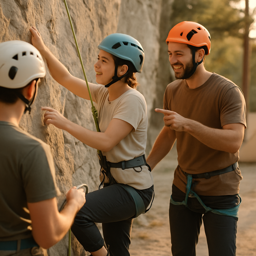 Geführte Klettertouren für Anfänger bei Attica Camping entdecken